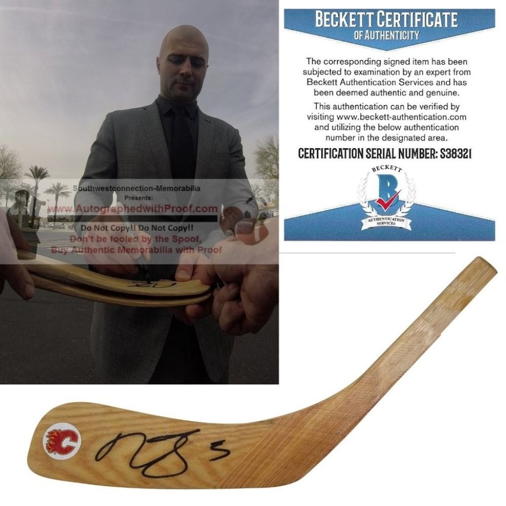 Mark Giordano Signed Calgary Flames Hockey Stick